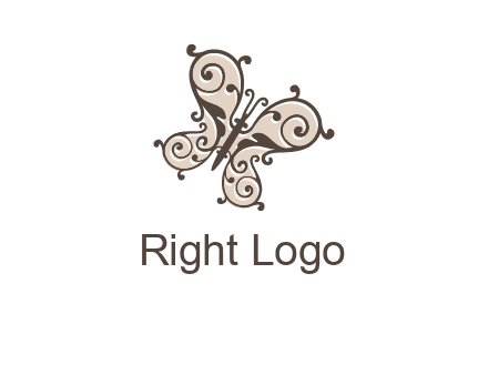 ornament butterfly logo