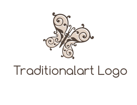 ornament butterfly logo