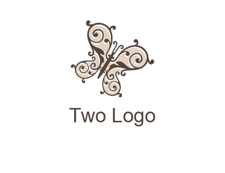 ornament butterfly logo
