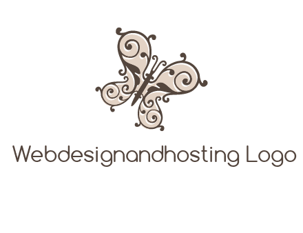ornament butterfly logo