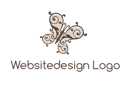 ornament butterfly logo