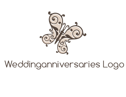 ornament butterfly logo