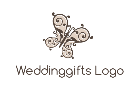 ornament butterfly logo