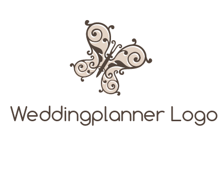 ornament butterfly logo