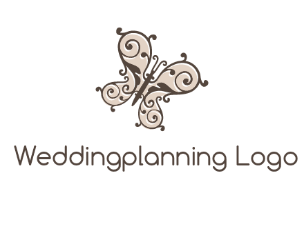 ornament butterfly logo