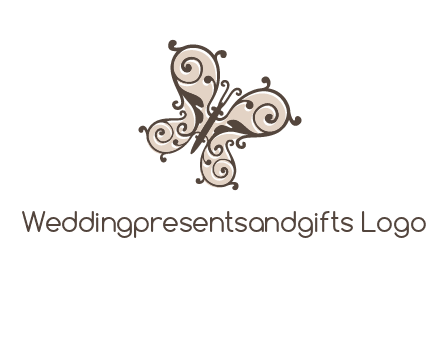 ornament butterfly logo