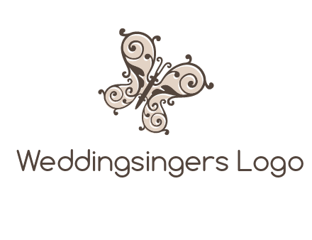 ornament butterfly logo