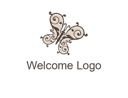 ornament butterfly logo