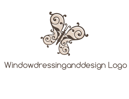 ornament butterfly logo