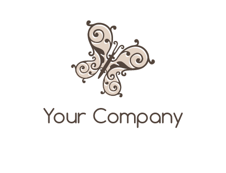 ornament butterfly logo