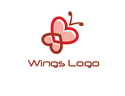 heart butterfly logo