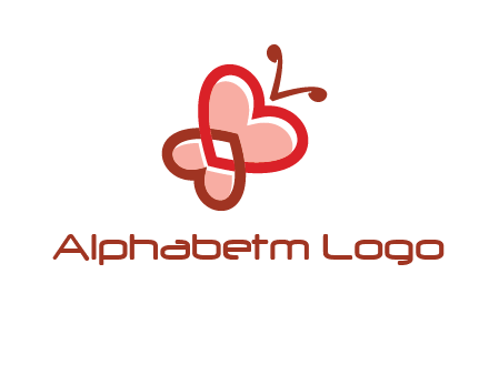 heart butterfly logo