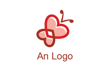 heart butterfly logo