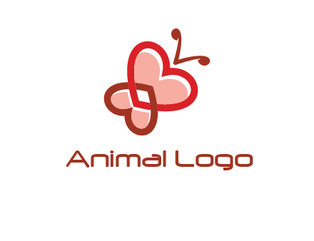 heart butterfly logo