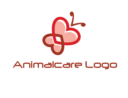 heart butterfly logo