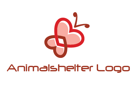 heart butterfly logo