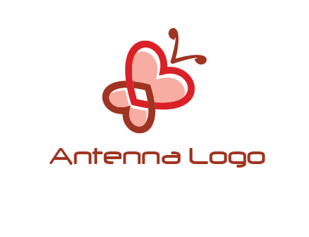 heart butterfly logo