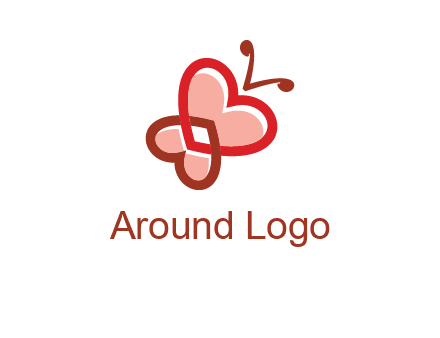 heart butterfly logo