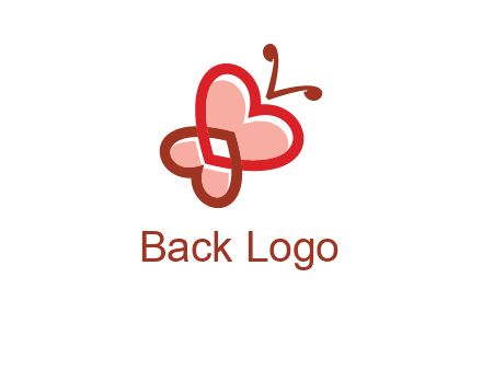 heart butterfly logo