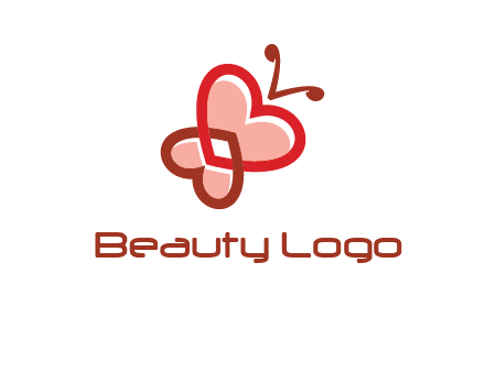 heart butterfly logo