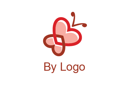 heart butterfly logo