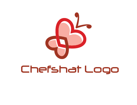 heart butterfly logo