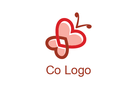 heart butterfly logo