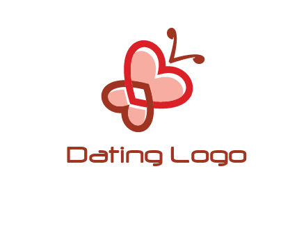 heart butterfly logo