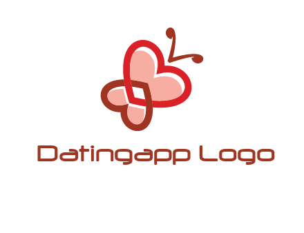 heart butterfly logo