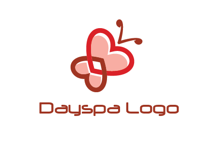 heart butterfly logo