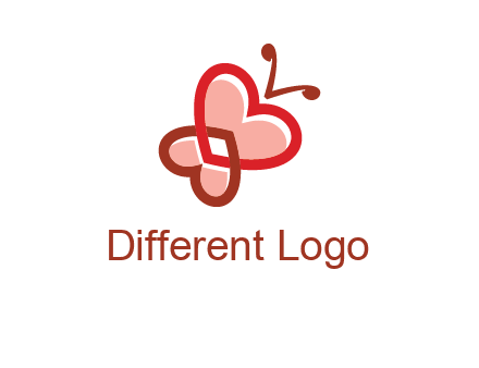 heart butterfly logo