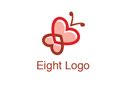 heart butterfly logo