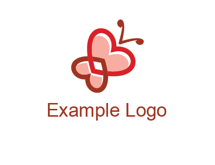 heart butterfly logo