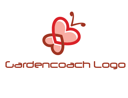 heart butterfly logo