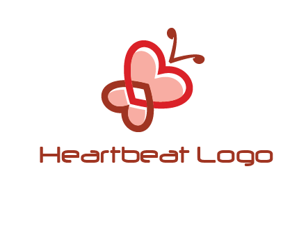 heart butterfly logo