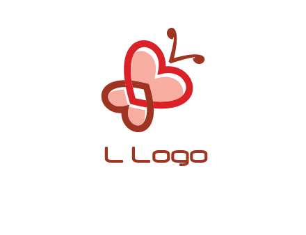 heart butterfly logo