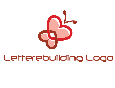 heart butterfly logo