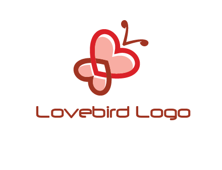 heart butterfly logo