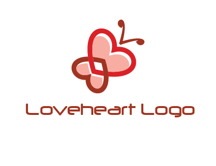 heart butterfly logo