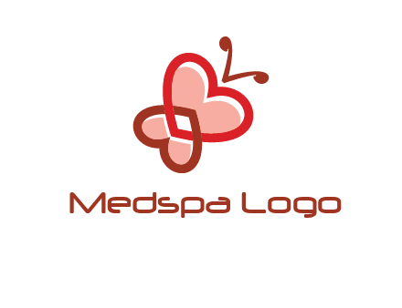 heart butterfly logo