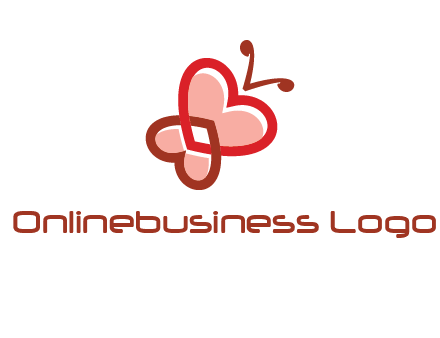 heart butterfly logo