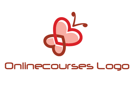 heart butterfly logo