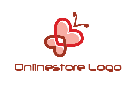 heart butterfly logo