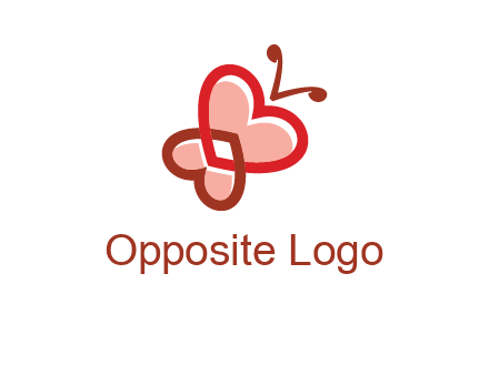 heart butterfly logo