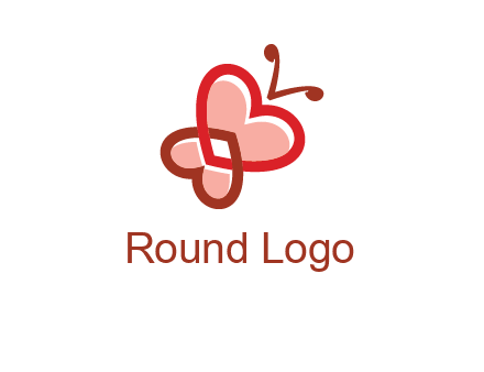 heart butterfly logo