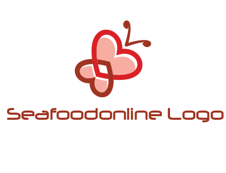 heart butterfly logo