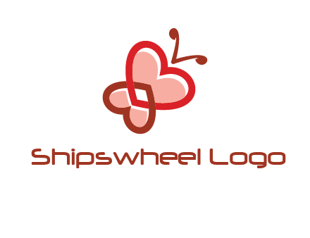 heart butterfly logo