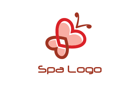 heart butterfly logo