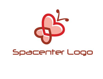heart butterfly logo