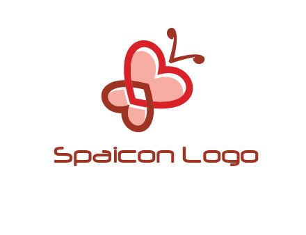 heart butterfly logo